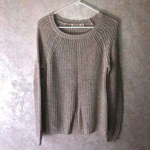 Cream and beige knit sweater